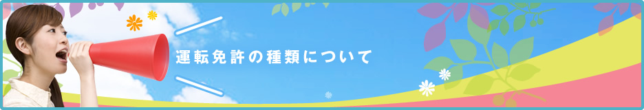 運転免許の種類について